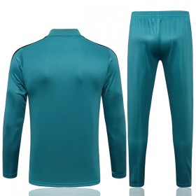 Real Madrid Training Huppari Suits Vaaleansininen Valkoinen 2021-22 Quarter-zip